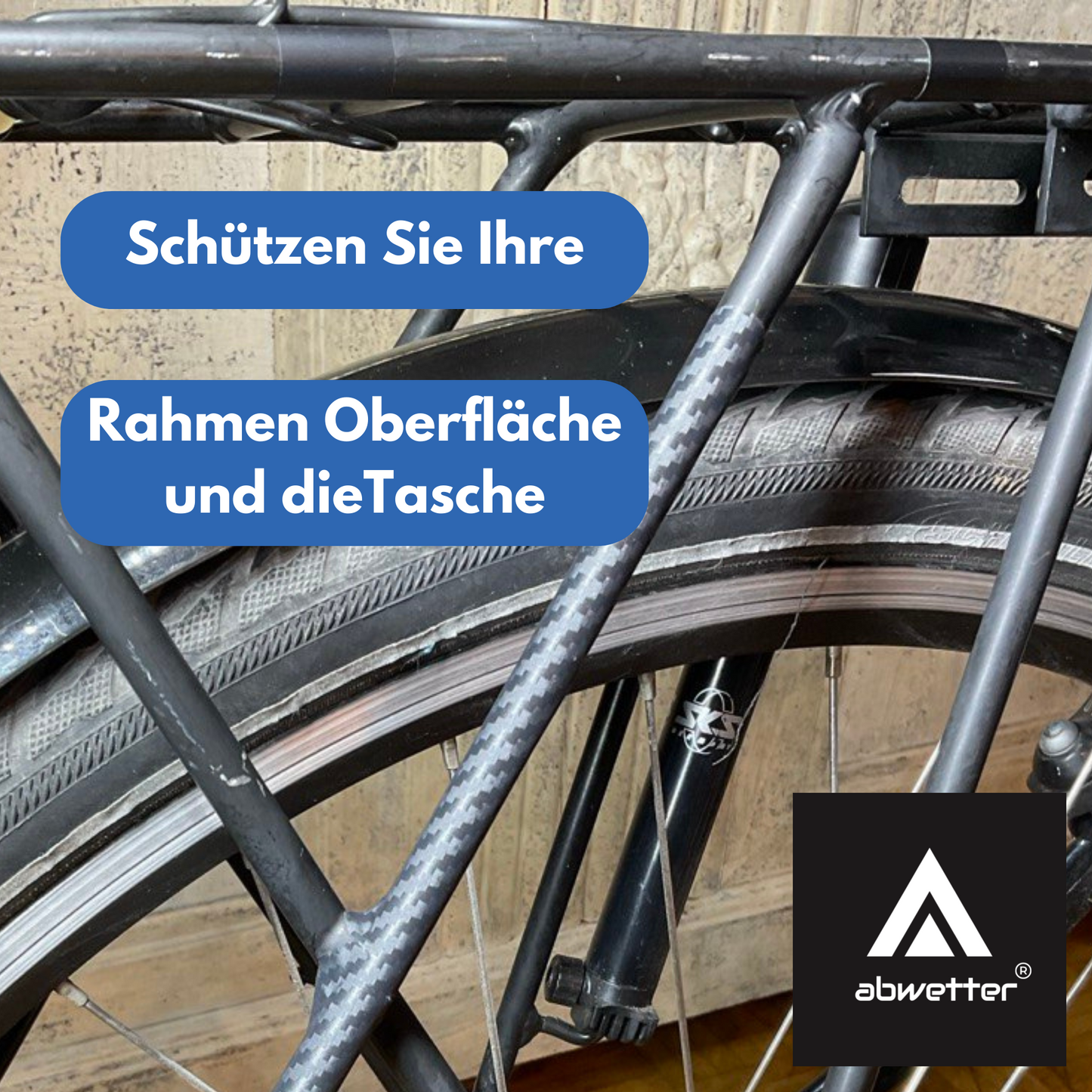 Fahrradtaschen Schutzfolie als Rahmenschutz Kratzschutz ideal für Anbauteile