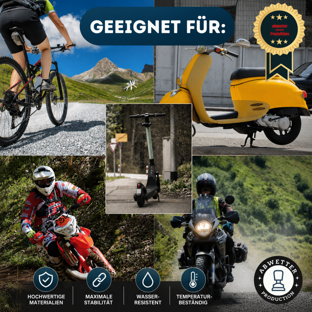 Handyhalter Fahrrad Motorrad 360° – abwetter® Smartphone Halterung