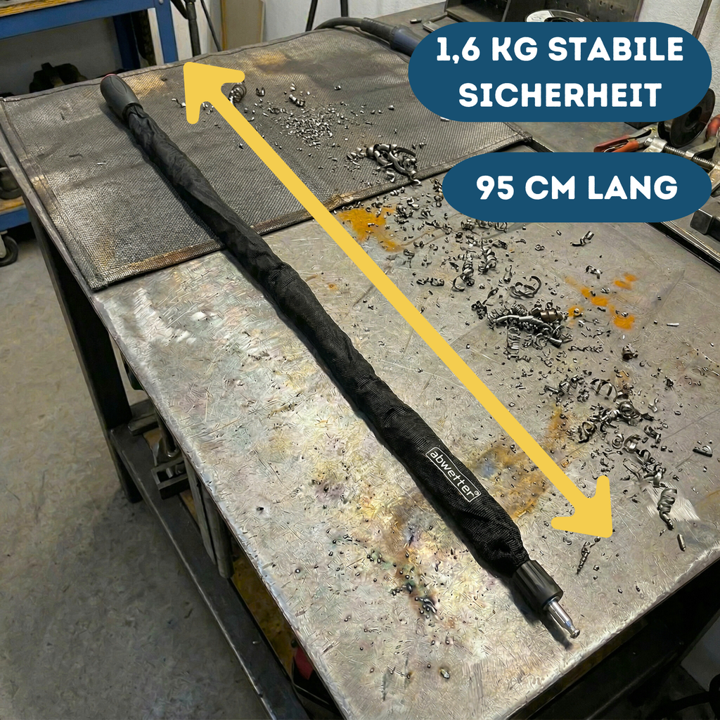 robuste Fahrrad Kettenschloss Stahlkette 10 mm belastbar