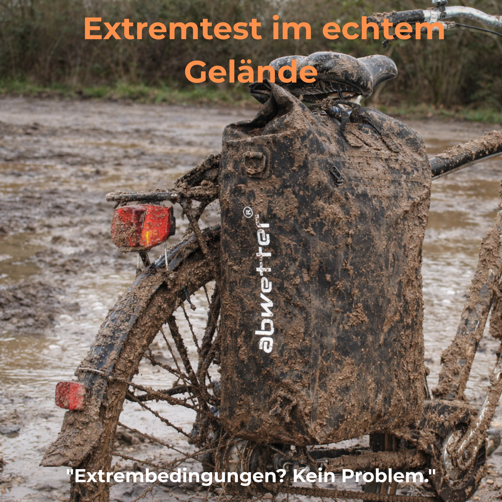 abwetter Fahrradtasche im Härtetest