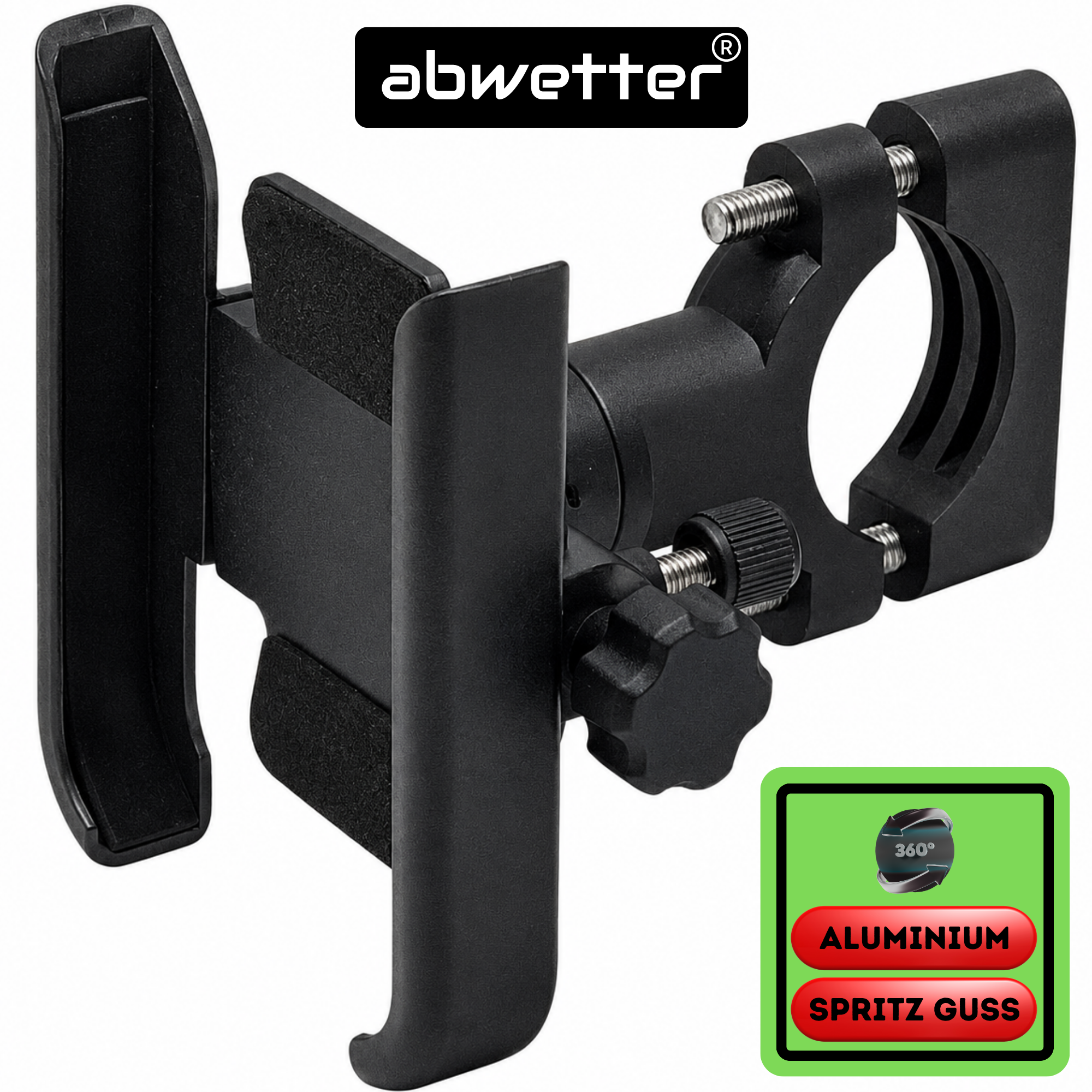 Handyhalter Fahrrad Motorrad 360° – abwetter® Smartphone Halterung