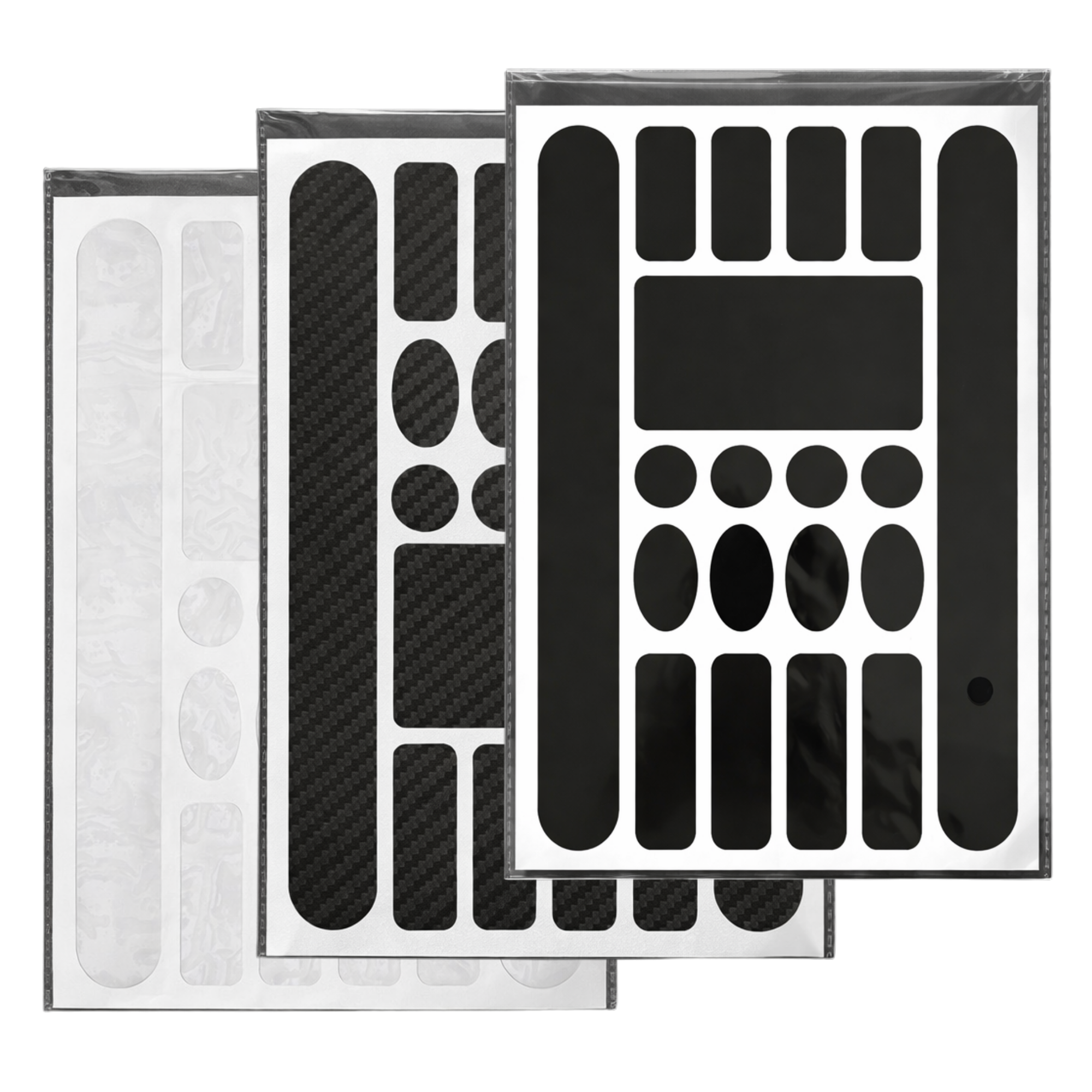 Fahrrad Rahmenschutz Aufkleber Set aus Carbonfolie – selbstklebende Schutzfolie für Fahrradrahmen, Mountainbike, Trekkingrad und E-Bike