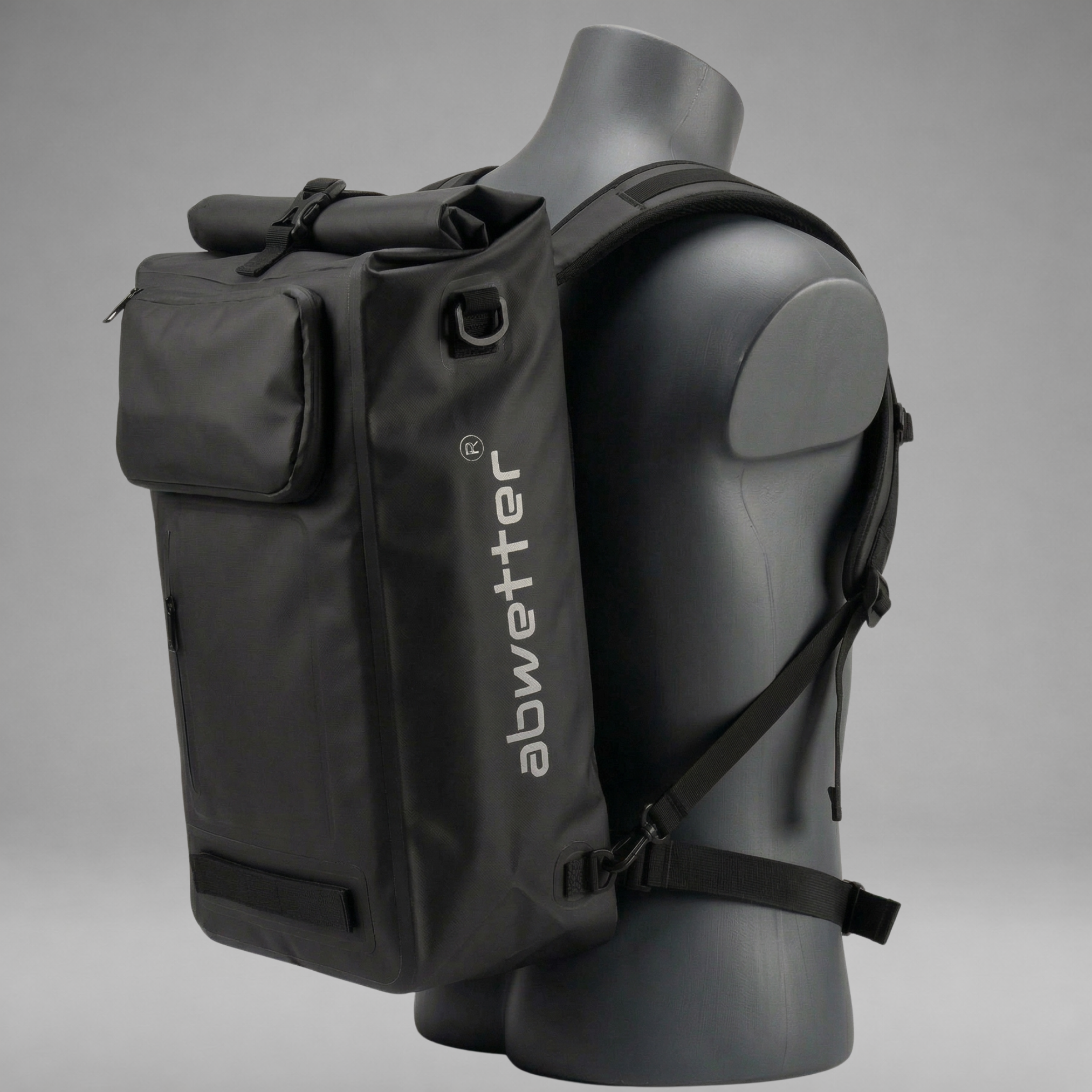 abwetter wasserdichte Fahrradtasche Seitenansicht robuste Fahrradtasche