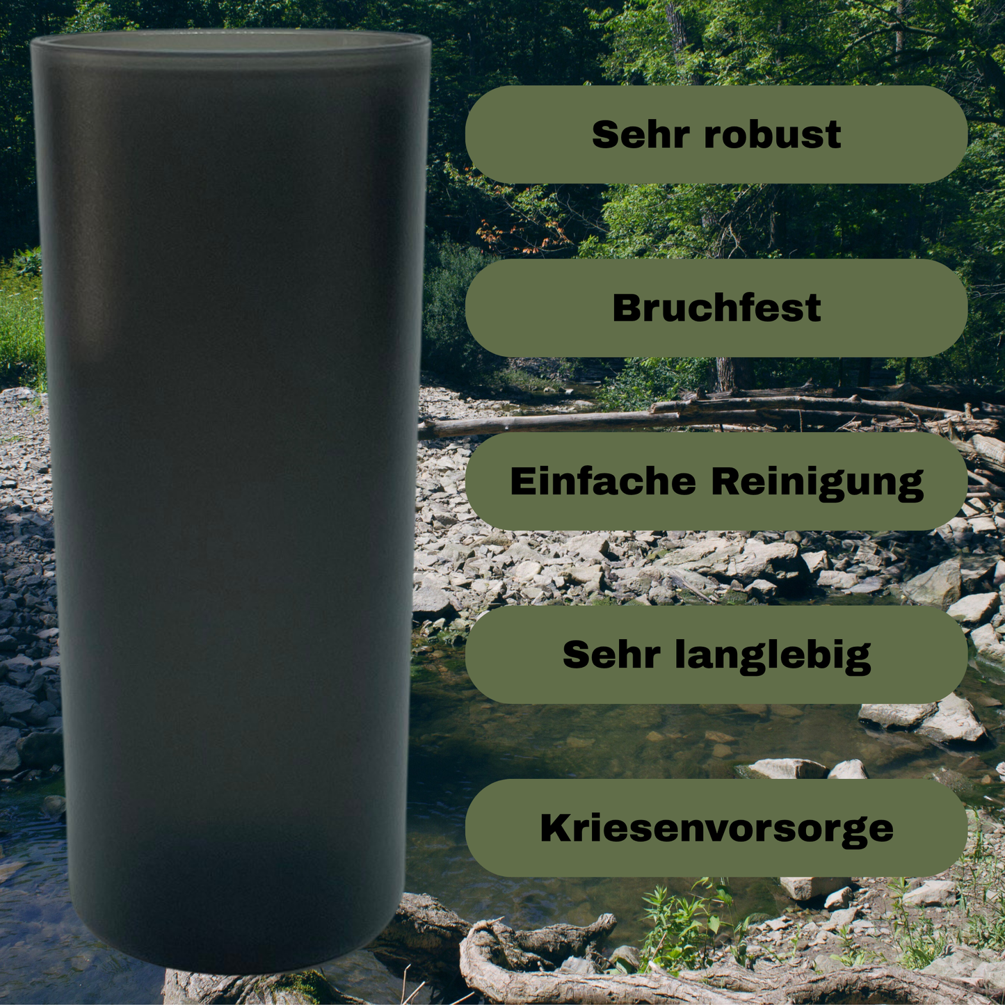 Outdoor Wasserfilter Flasche 650Ml mit 1500L Filterkapazität