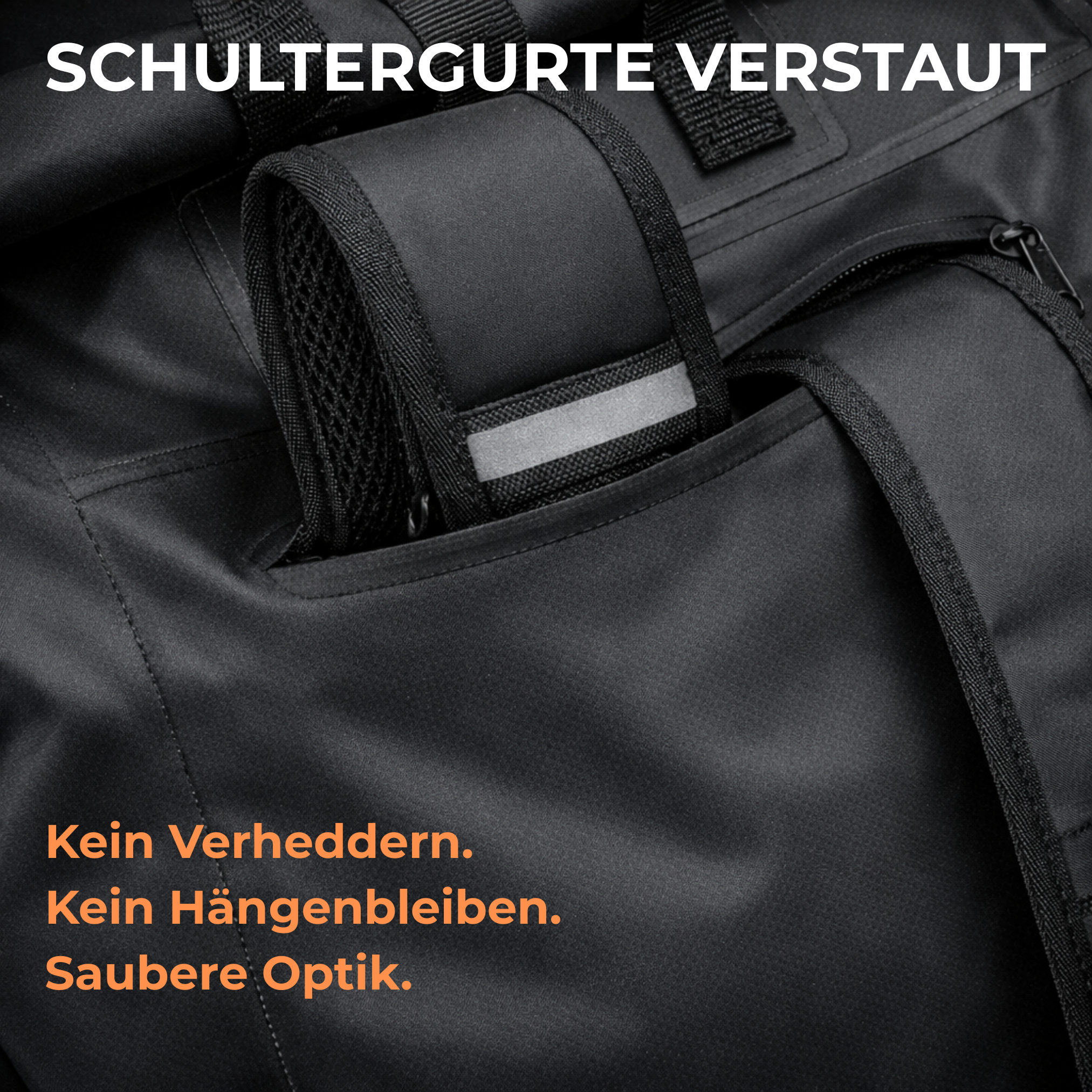 abwetter Fahrradtasche wasserdichtes Material Detailaufnahme