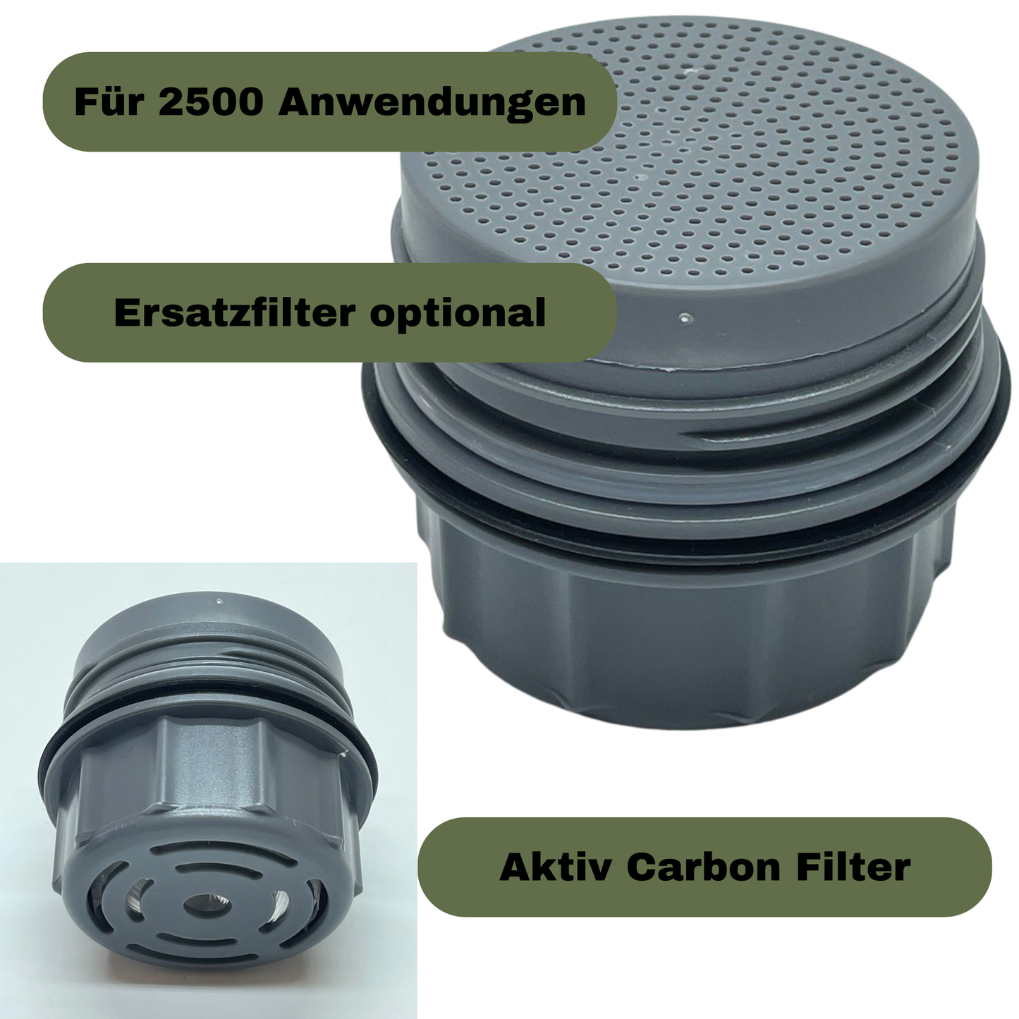 Outdoor Wasserfilter Flasche 650Ml mit 1500L Filterkapazität
